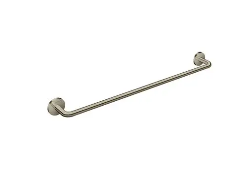 Badetuchhalter in polierten Nickel-Finish, montiert an zwei runden Halterungen. Produkt von AXOR, geeignet für Badezimmer.